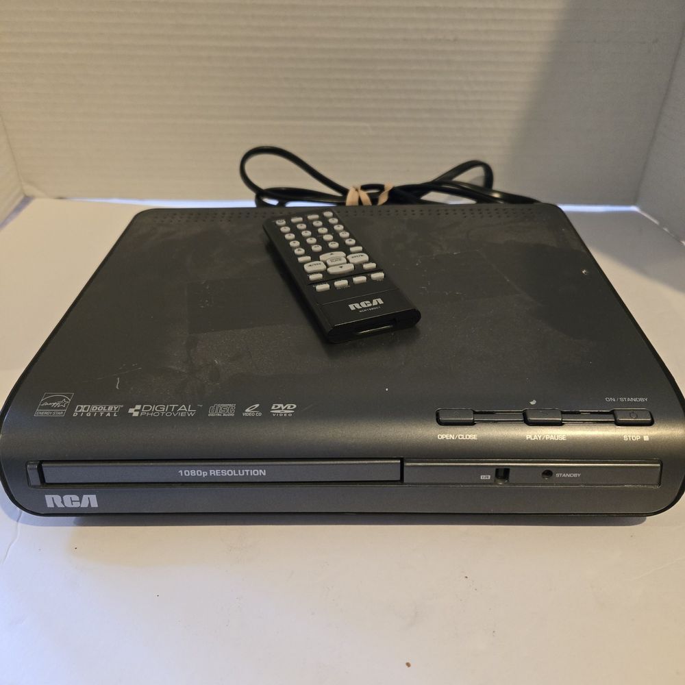 RCA DRC277-A DVD Player‎ Dolby Digital & 1080P Resolution W/ Remote Euc